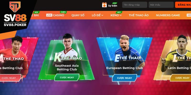 Nhà phát hành thể thao trực tuyến SV88