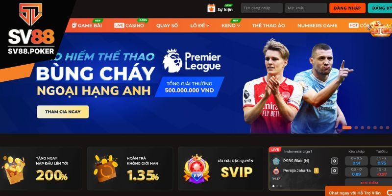 Tổng quan nhà cái cá cược SV88
